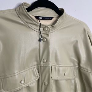 ZARA STYLISH FAUX LEATHER DRESS